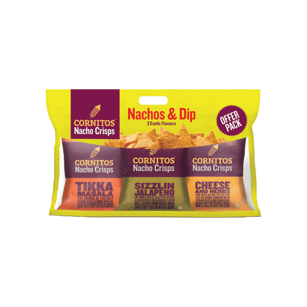 NACHOS & SALSA COMBO PACK (3X60G)