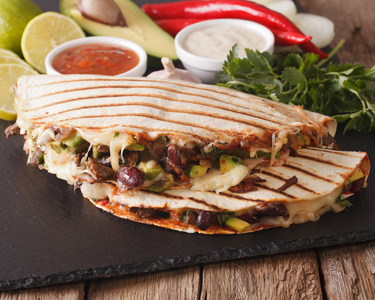 Cheesy Bean Quesadilla