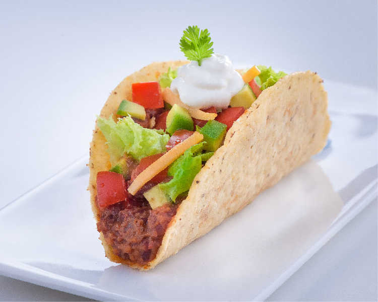Cornitos Healthy Bean Tacos with Sour Cream