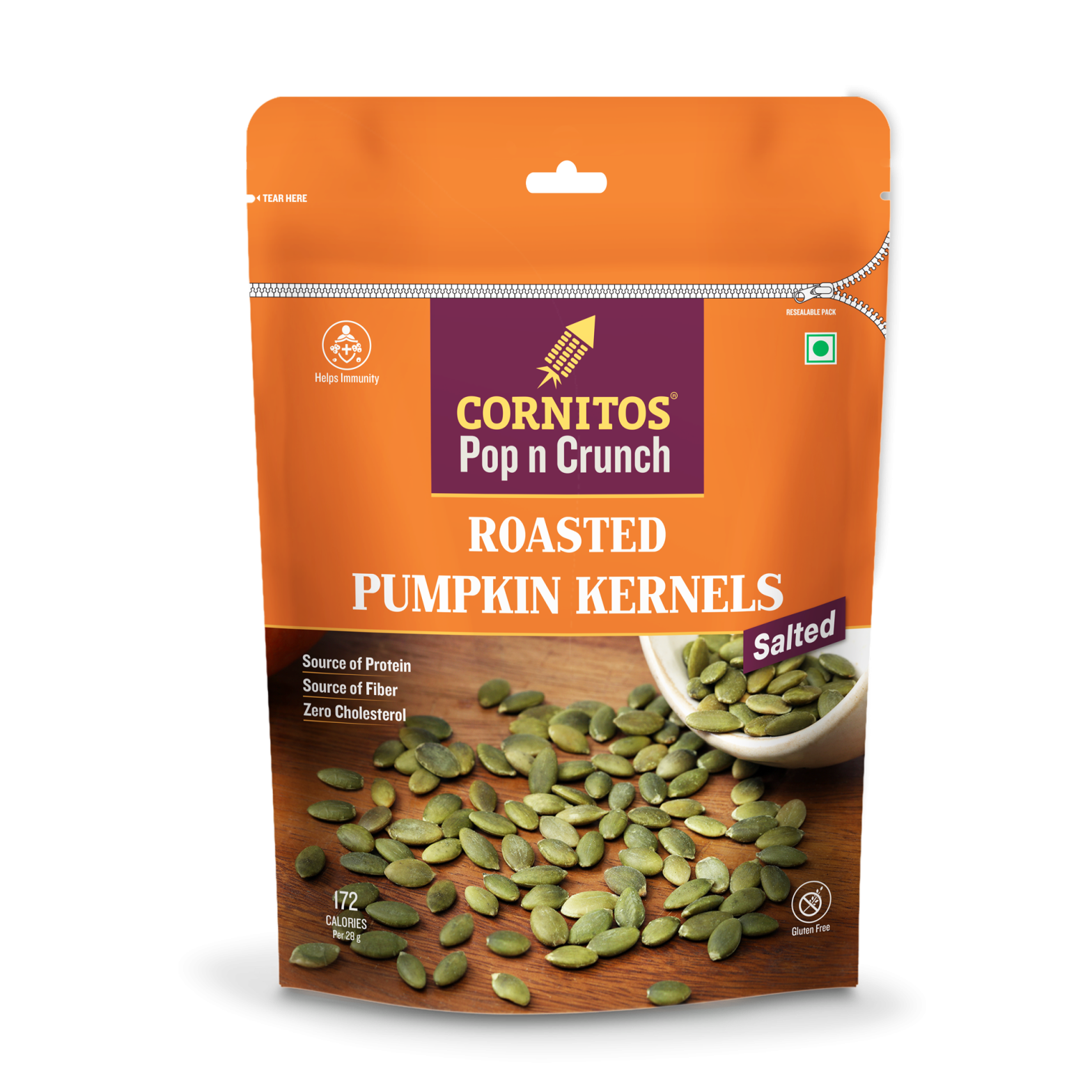 ROASTED SALTED PUMPKIN KERNELS