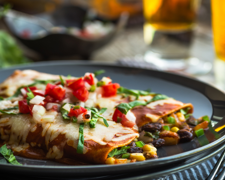 Black Bean and Corn Enchiladas