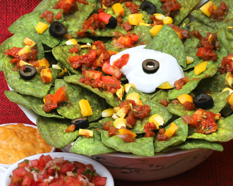 Veggie Supreme Spinach Nachos